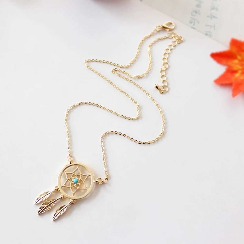 Dream catcher necklace